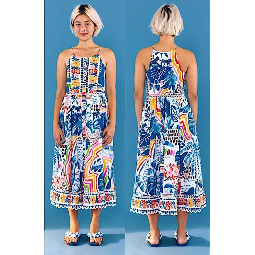 FARM RIO Wild Brazil midi dress